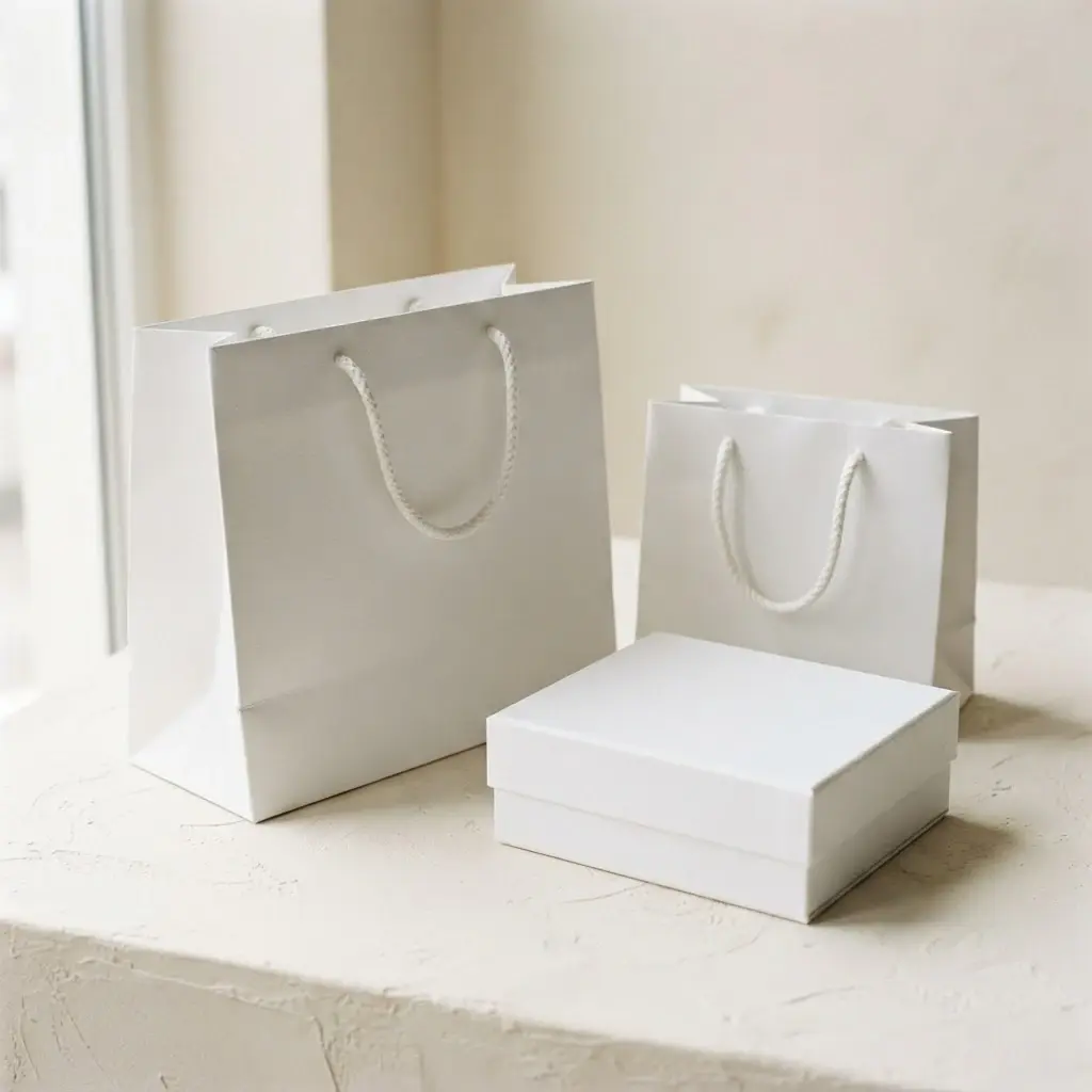 Unbranded folding cartons and retail packaging